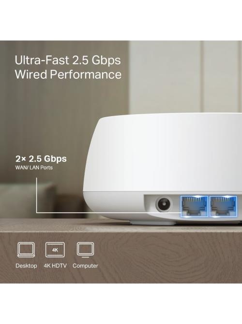 TP-LINK DECO BE25-2P BE3600 MESH EV WIFI7 SISTEM (2-PACK)